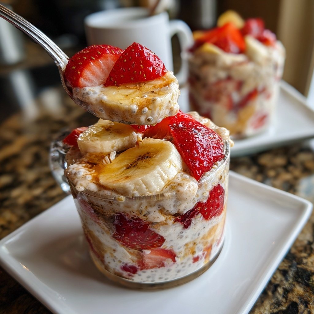 Strawberry Banana Chia Cups