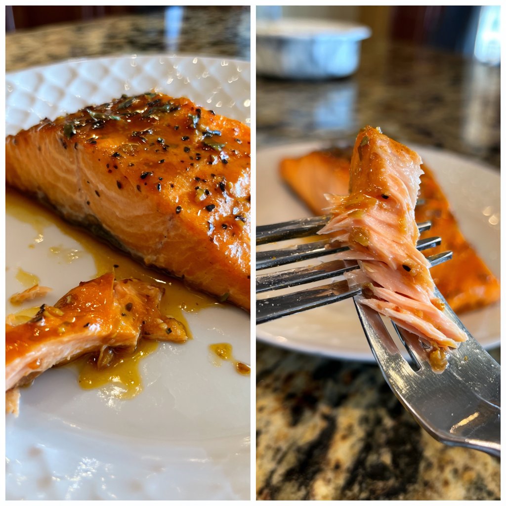 Salmon with Honey Rose Pepper Sauce
