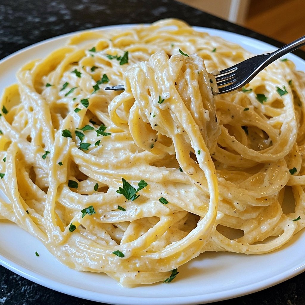 Easy Creamy Garlic Pasta