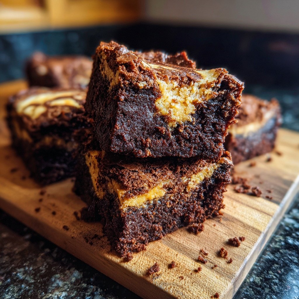 Cottage Cheese Brownies with Cashew Butter