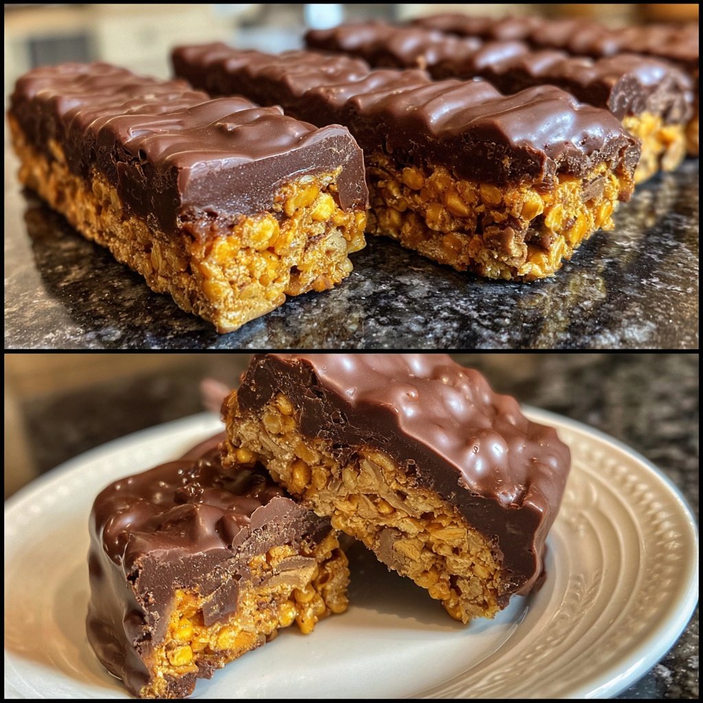 Chocolate Honeycomb Bars