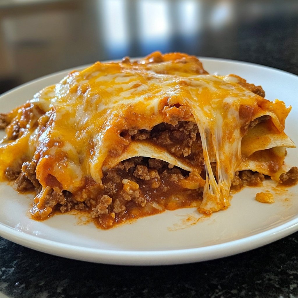 Ground Beef Enchilada Skillet