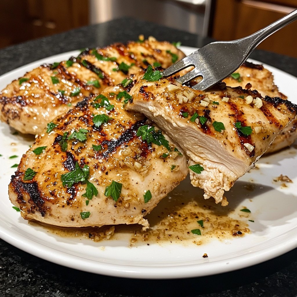 Chicken Breast with Garlic Sauce