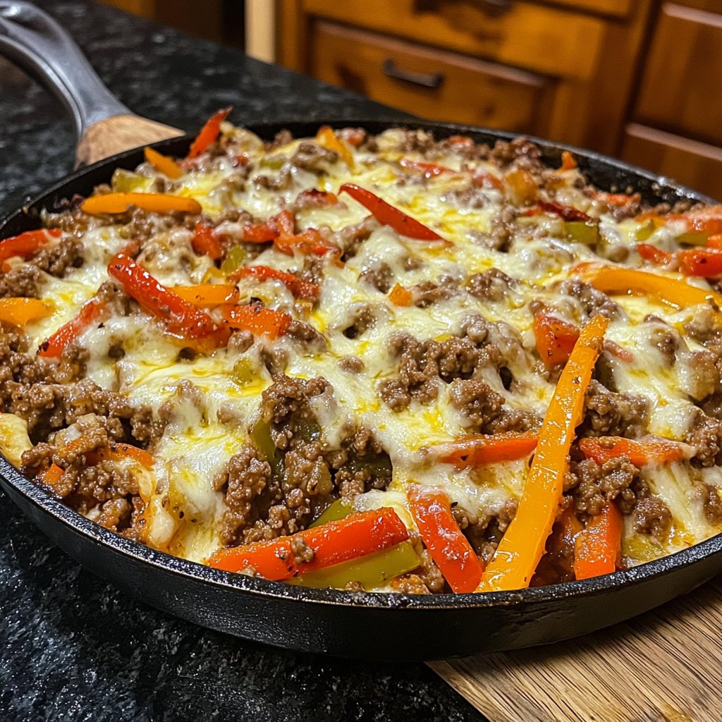 Ground Beef Skillet Italian Style