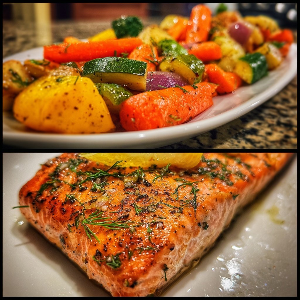 Easy Baked Healthy Salmon Dinner