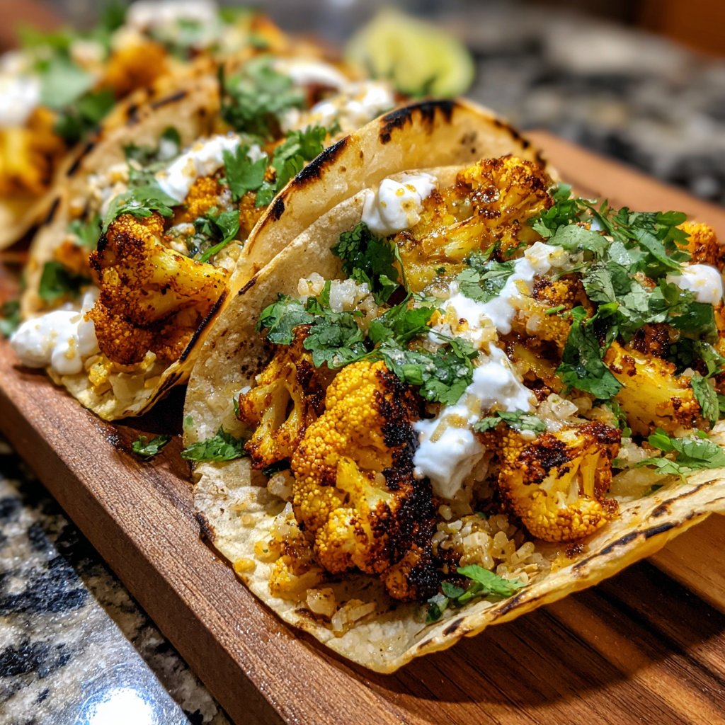 Smoky Roasted Cauliflower Tacos