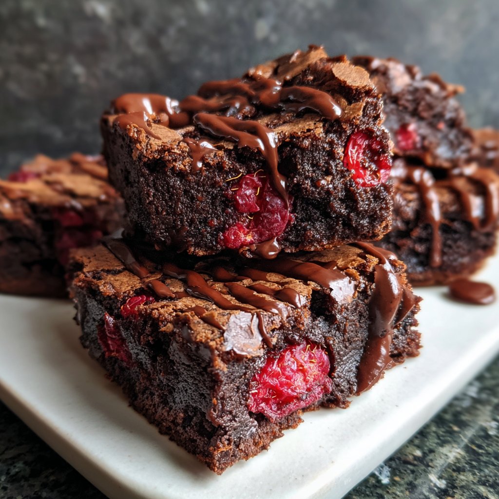 Chocolate Raspberry Brownies