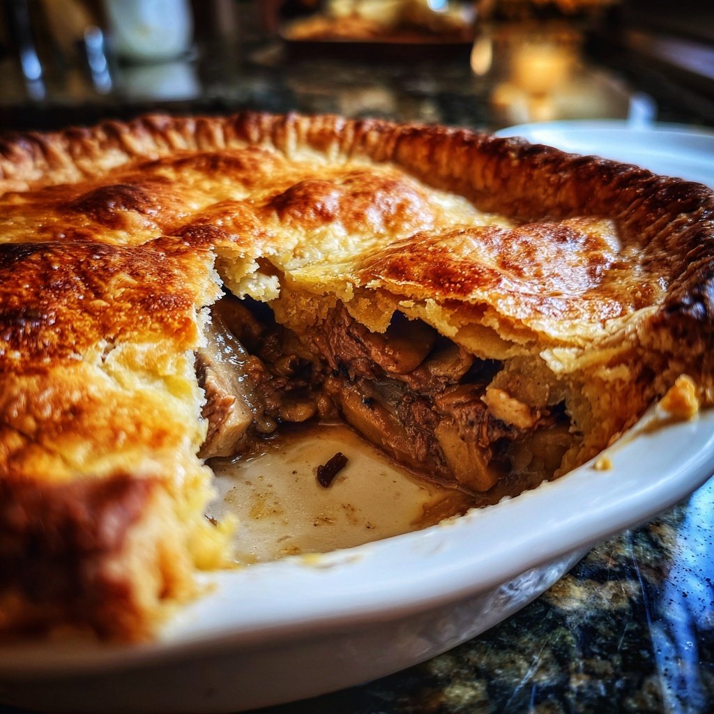 Comfort Food Beef and Mushroom Pot Pie