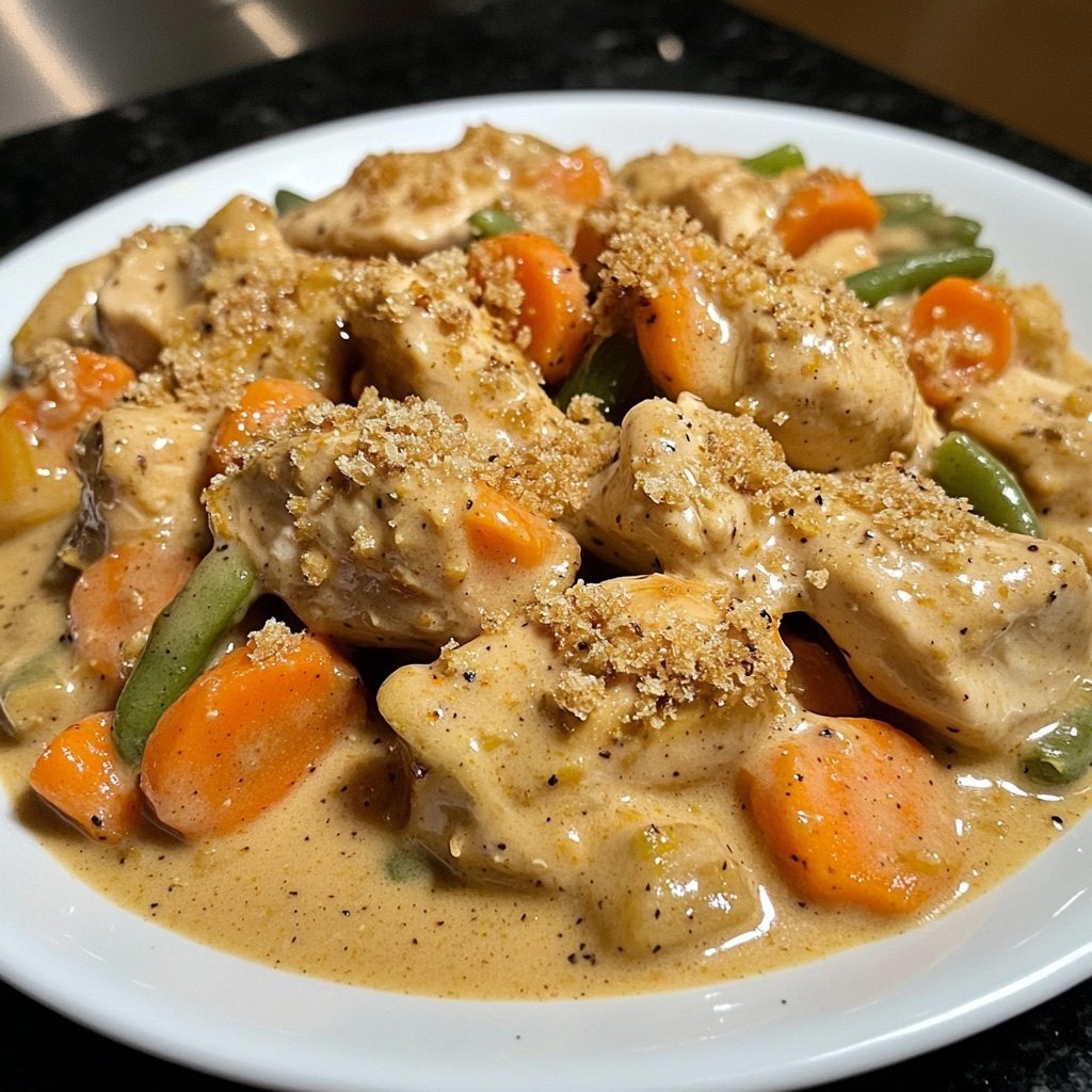 Creamy Slow Cooker Chicken with Vegetables