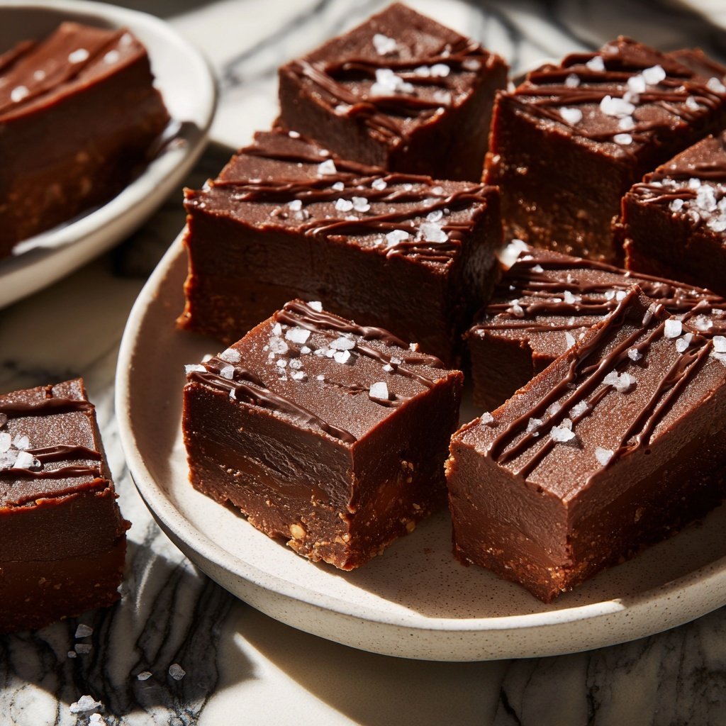 Chocolate Tahini Date Fudge