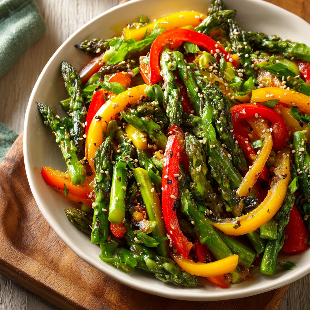 Healthy Dinner Sesame Ginger Veggies