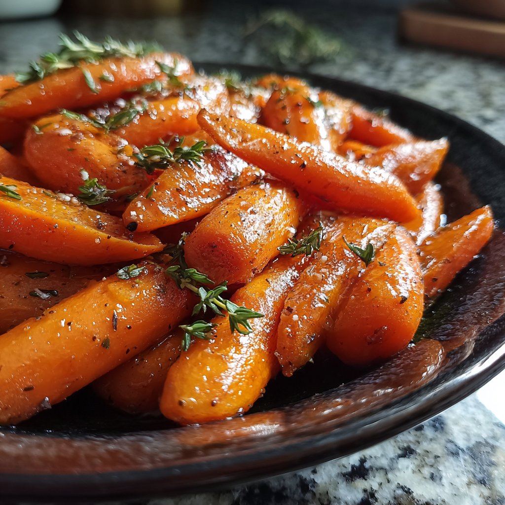 Romantic Honey Glazed Carrots with Thyme