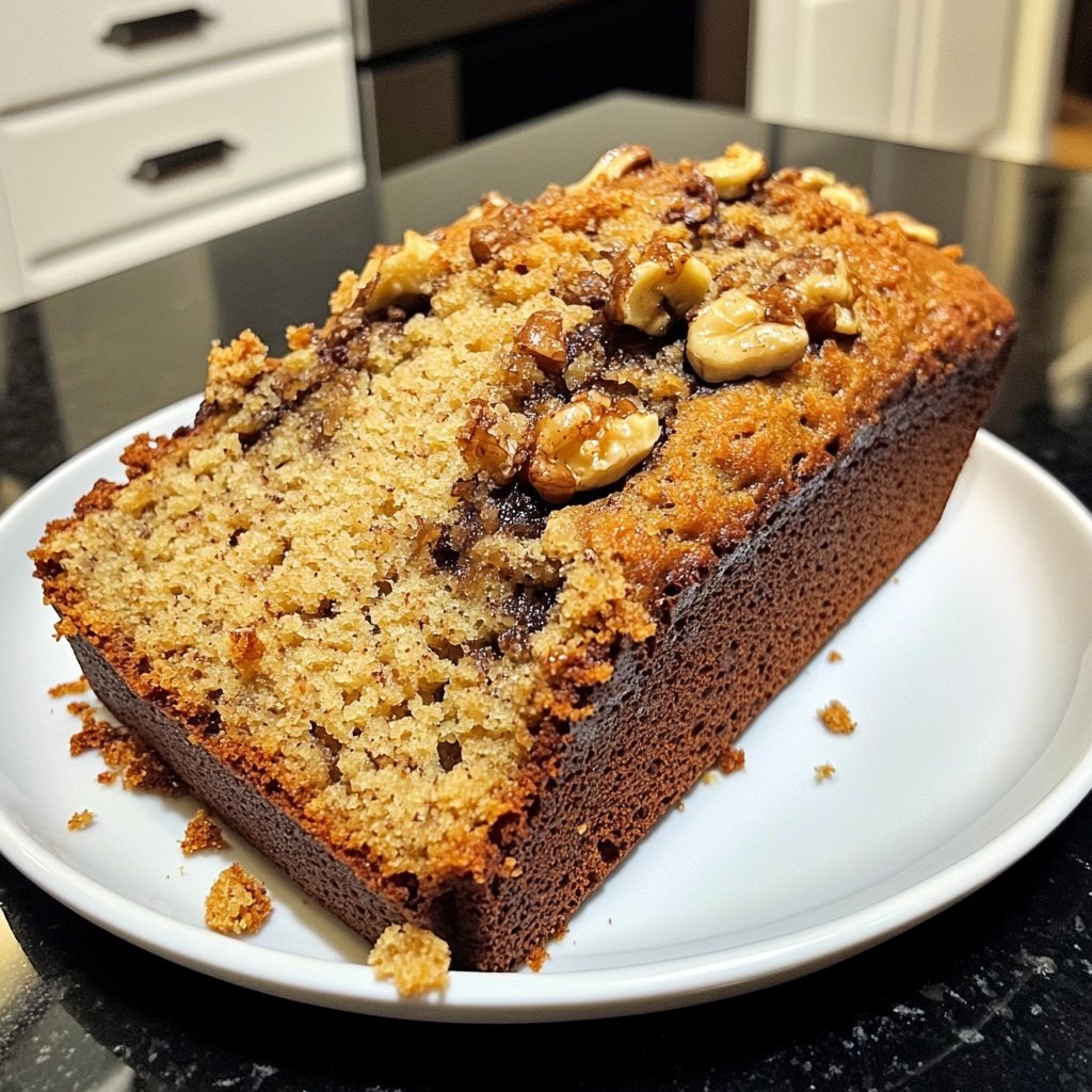 Banana Bread with Soft Crumb