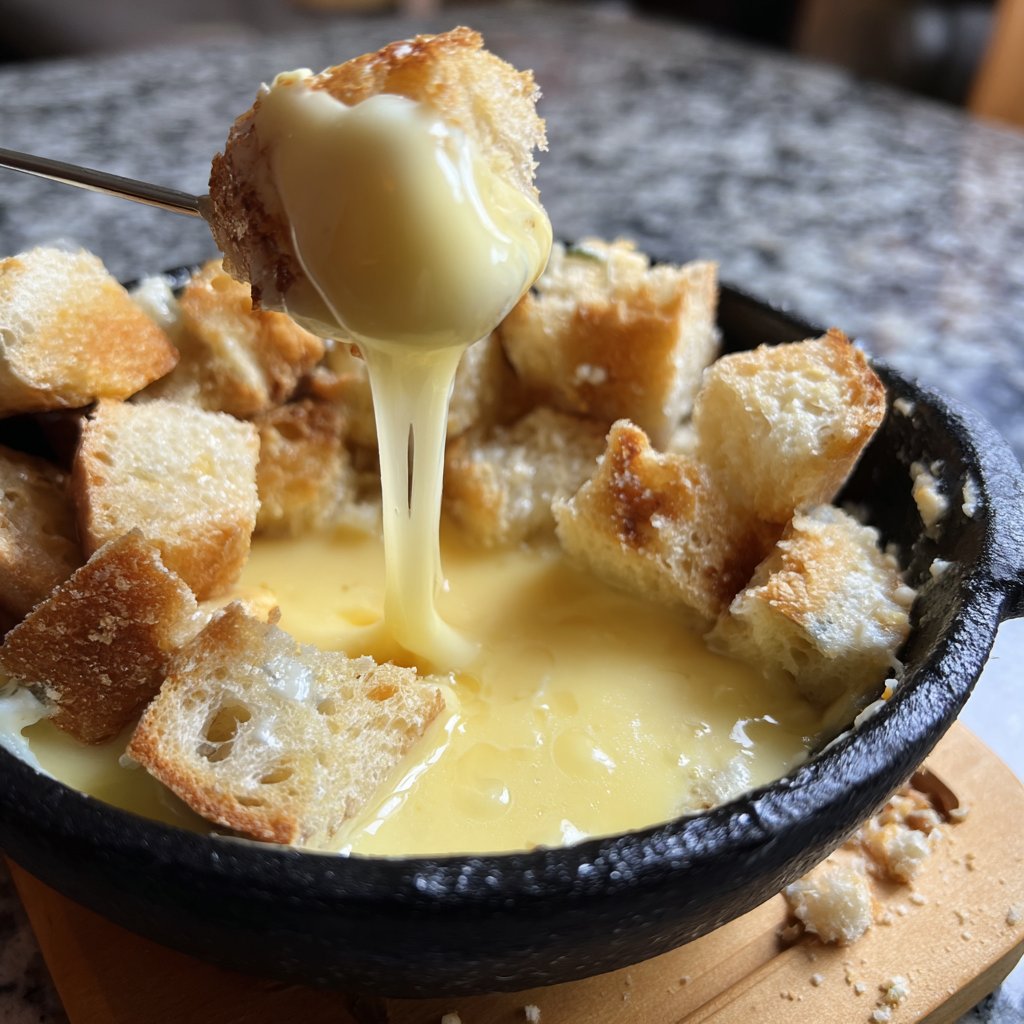 Fondue with Mild Blue Cheese Blend