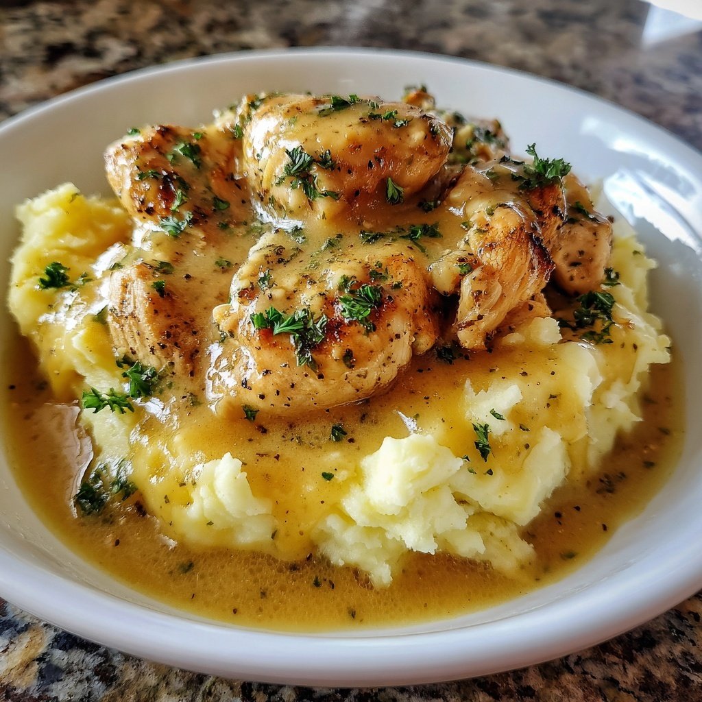 Comfort Food Creamy Chicken and Mashed Potatoes